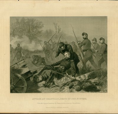 Attack at Chantilly. Death of Gen. Stevens by Alonzo Chappel